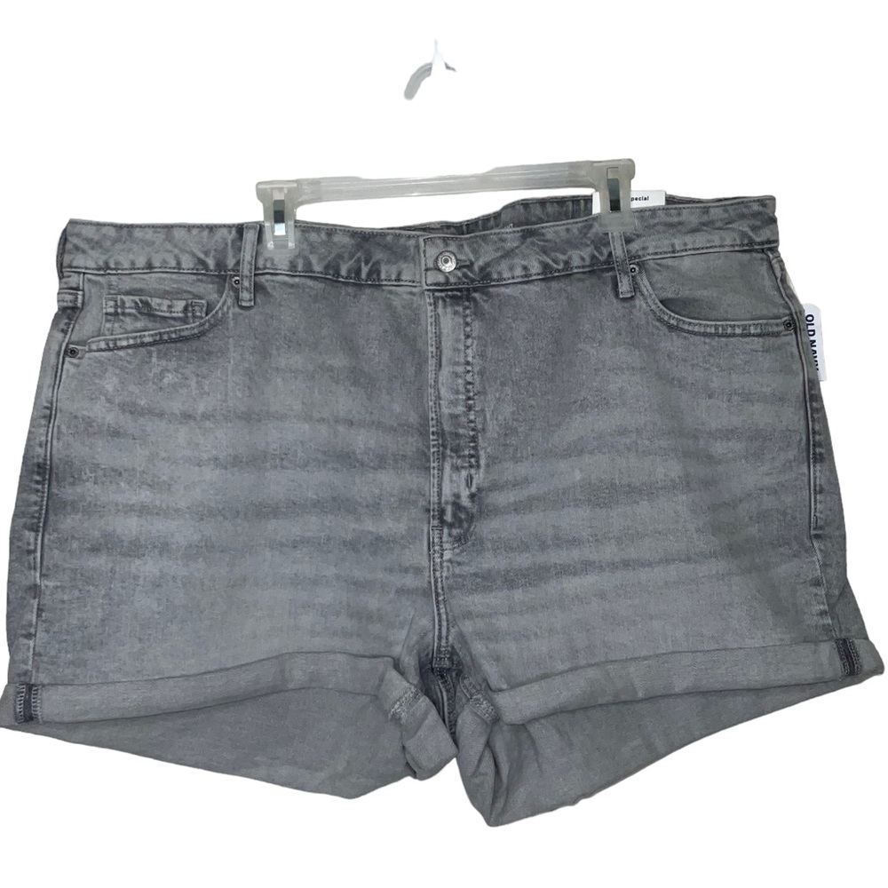 Old Navy 28 Shorts Gray HIGH-RISE O.G. STRAIGHT 3 inch Inseam Rolled Hem